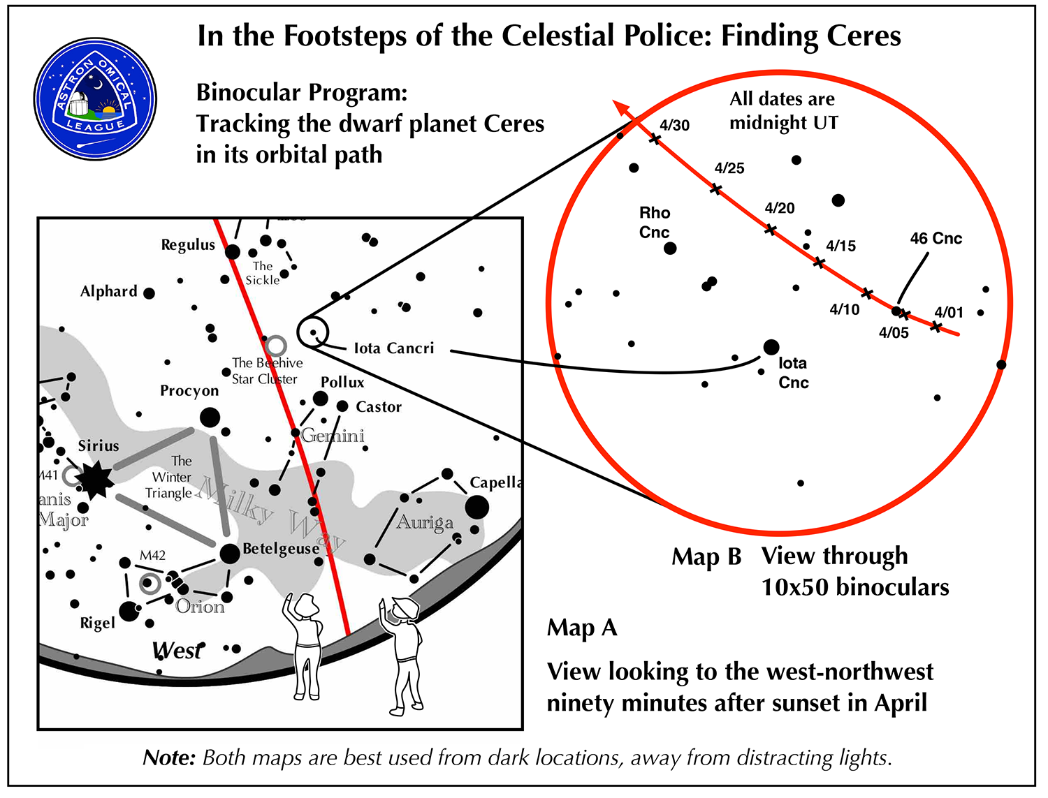 Maps finding Ceres