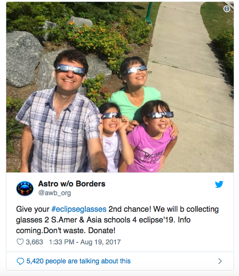 Twitter Glasses Donation