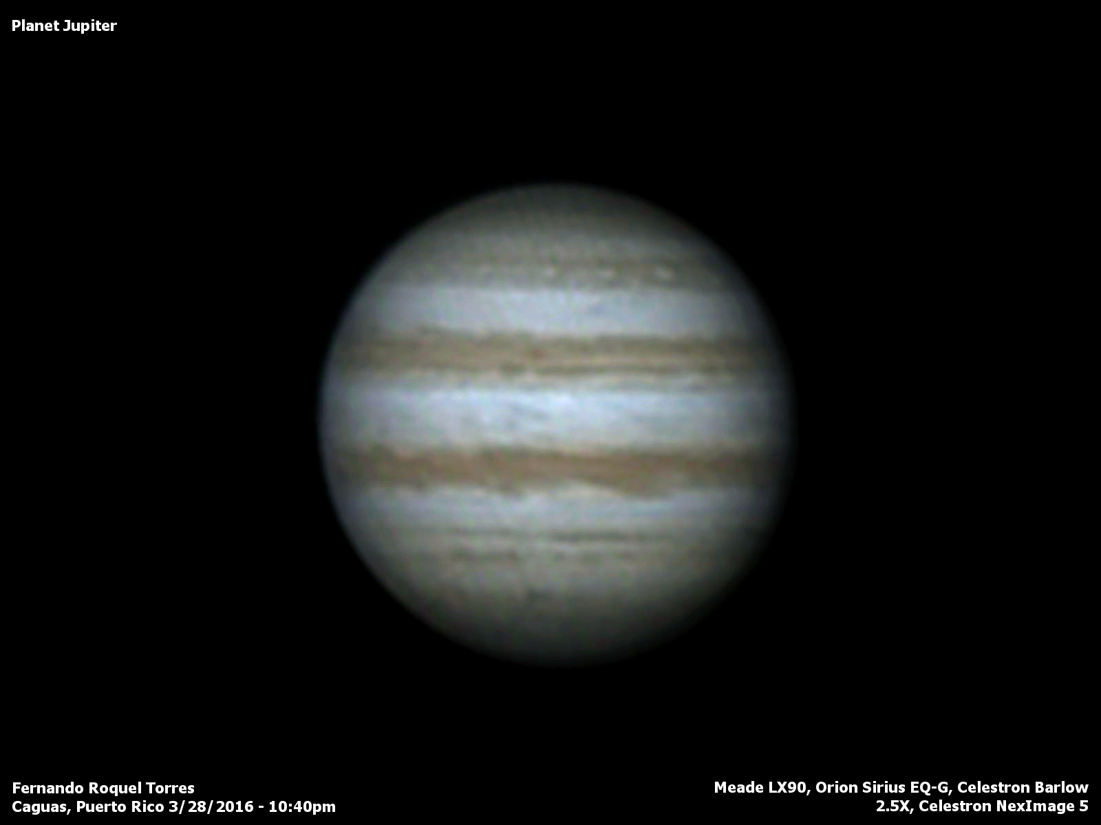 Planet Jupiter Mar 28 2016