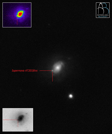 Supernova AT2018ivc M77